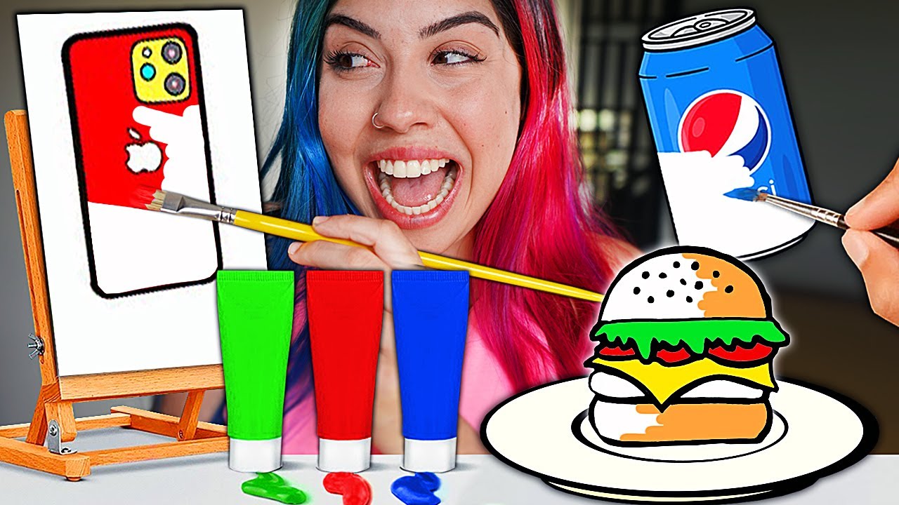 QUEM PINTAR O PIOR DESENHO com TINTA COME!