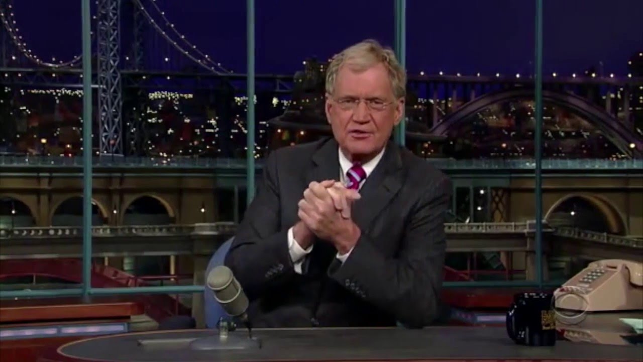 Gerard Mulligan as Britney Spears—Letterman show