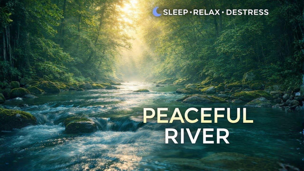Peaceful River Sounds for Deep Sleep, Relaxation & Stress Relief
