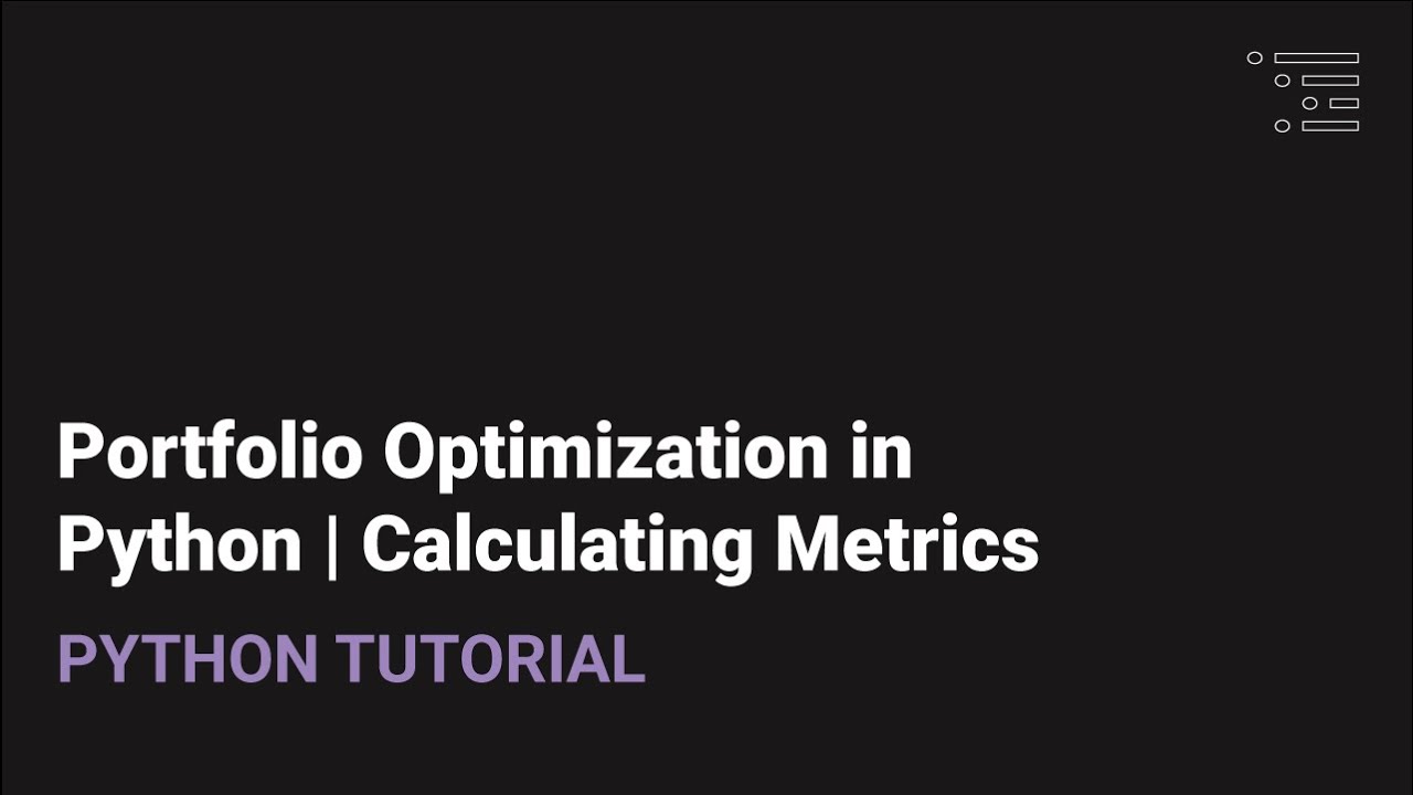 Portfolio Optimization in Python | Calculating the Sharpe Ratio