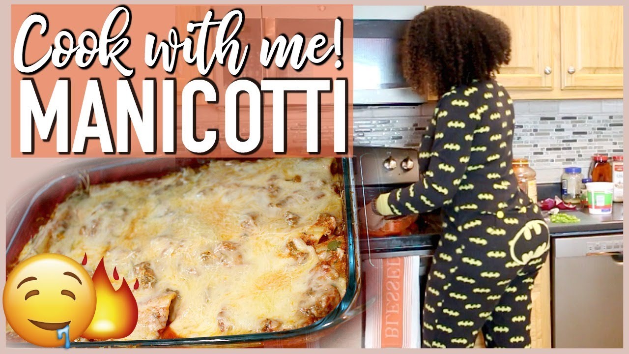 COOK WITH ME | HOW TO MAKE MANICOTTI
