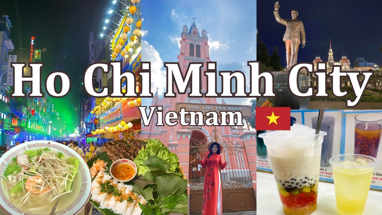 ベトナム ホーチミンを食べ尽くす！🇻🇳ディープすぎる夜の街ブイビエン通り/アオザイを着て観光地巡り