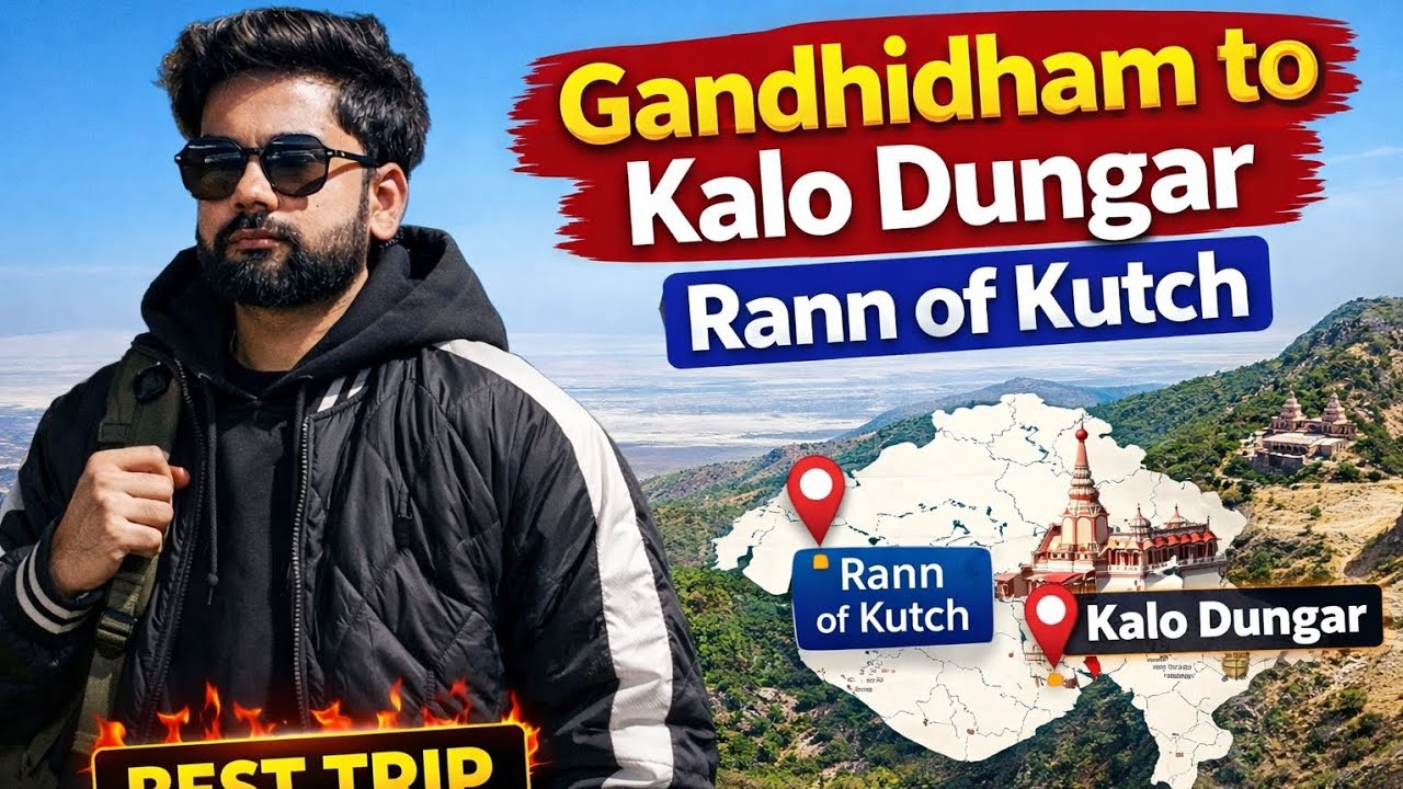 Gandhidham to Rann of Kutch & Kalo Dungar | Ultimate Gujarat Trip📍