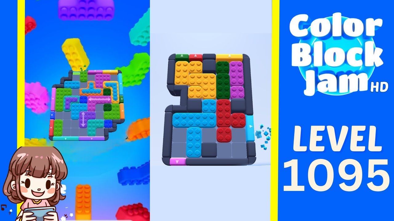 Color Block Jam Level 1095 Solution Walkthrough