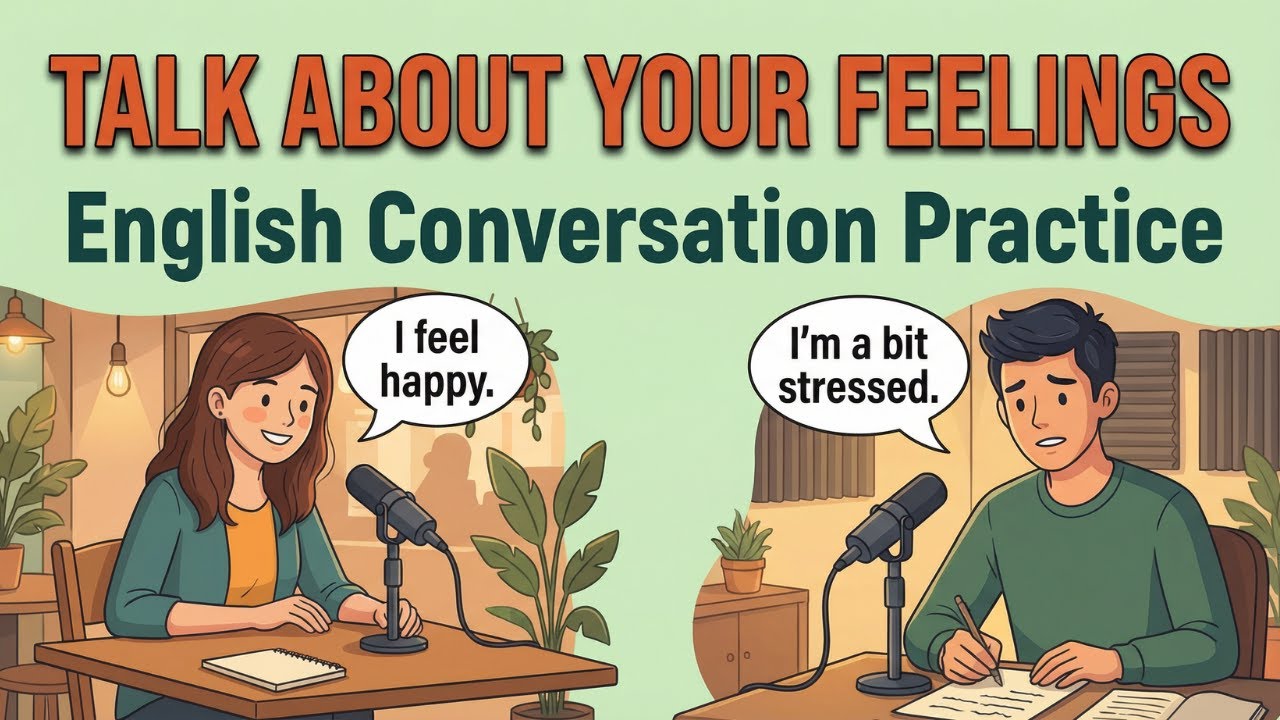 How to Talk About Your Feelings in English | English Conversation Practice for Beginners