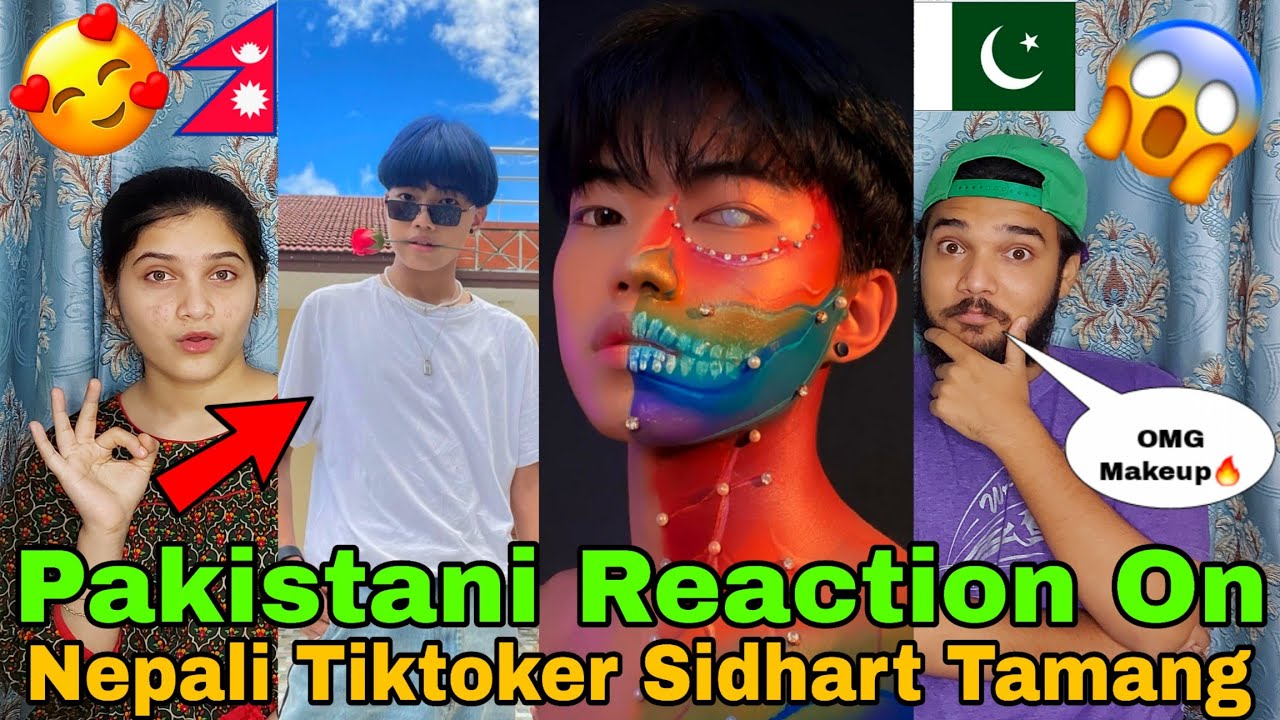 Pakistani Reaction on Nepali Tiktoker Sidhart Tamag Latest Tiktok Video | i am Sidd | Reaction Bazar