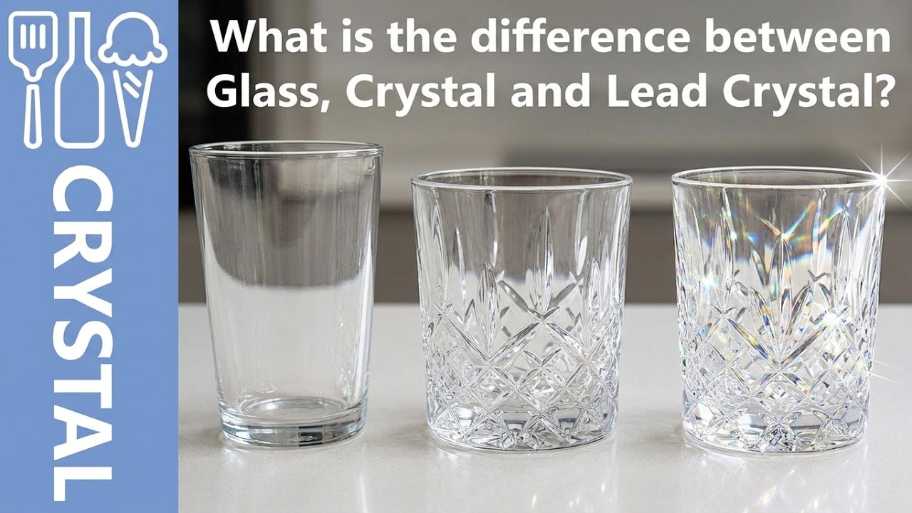 What is the diffrence between Glass, Crystal and Lead Crystal?