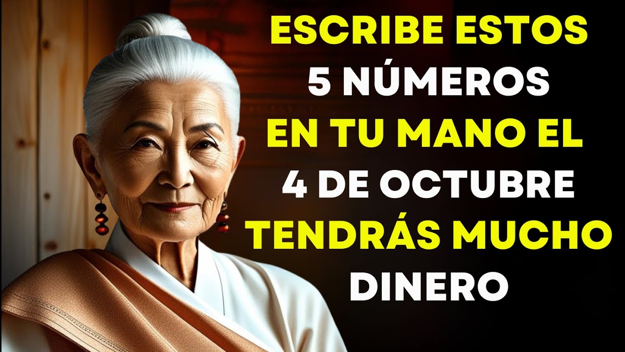 Escribe Estos 5 N&Uacute;MEROS en tu mano el 4 de OCTUBRE y NUNCA te quedar&aacute;s SIN DINERO|Sabidur&iacute;a Budista