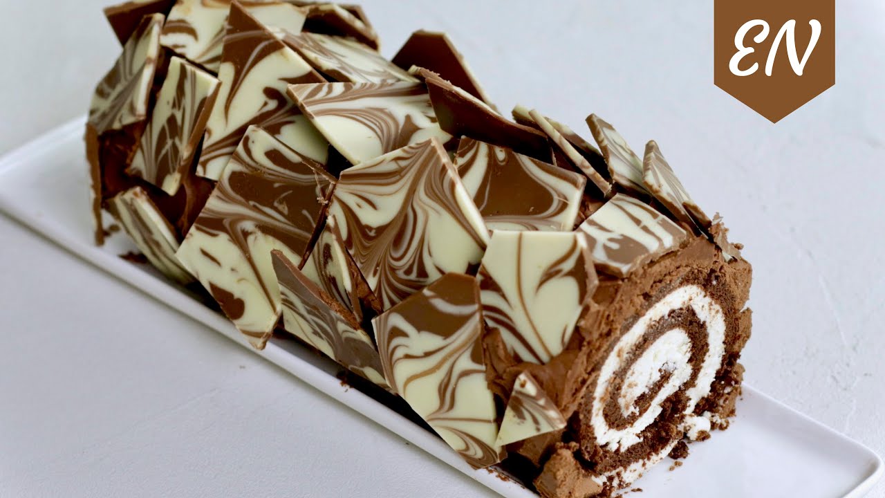 Chocolate Yule Log Recipe (B&ucirc;che de No&euml;l) | Christmas Recipe || William's Kitchen