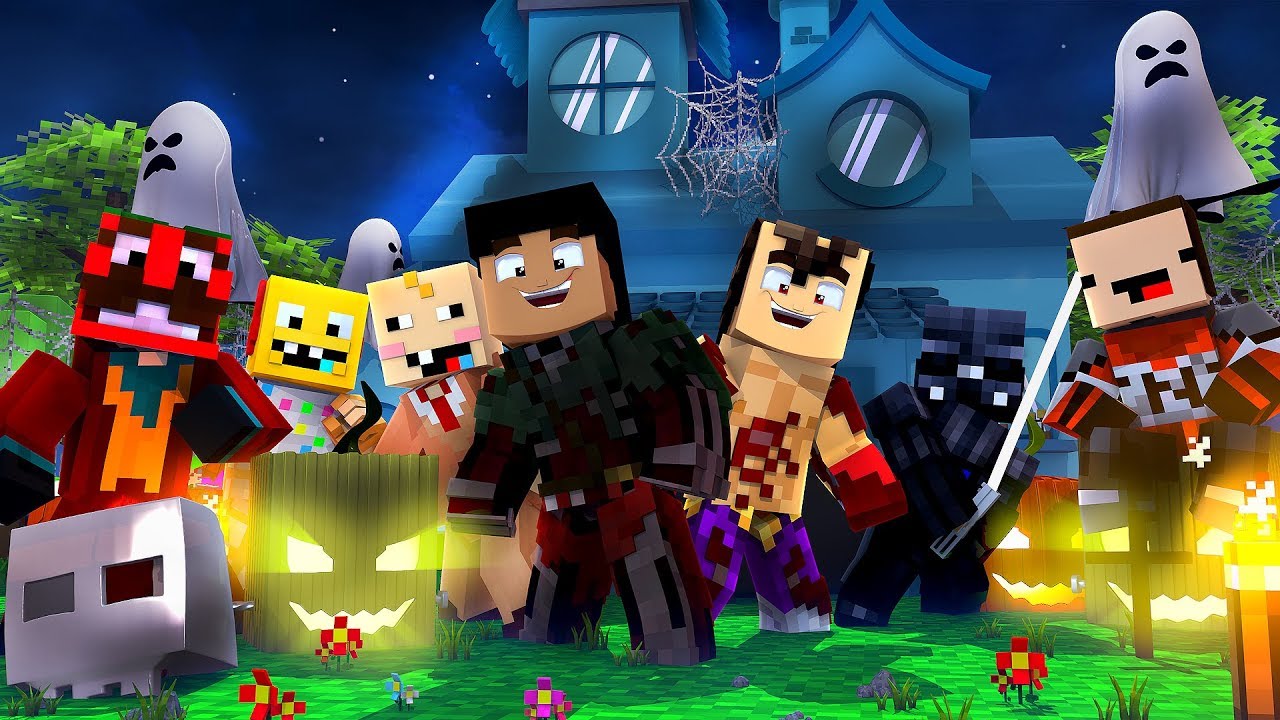 *MINECRAFT CON NOOBS* LOS MEJORES DISFRACES DE HALLOWEEN 🎃