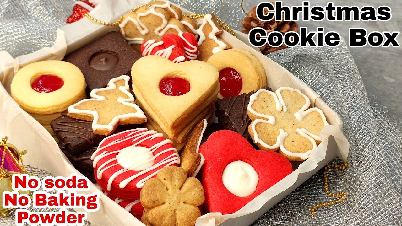 Only 3 Ingredients Christmas Special Cookie Box Without Soda,Baking Powderकूकीज बोक्स बनाए 3 चीजो से