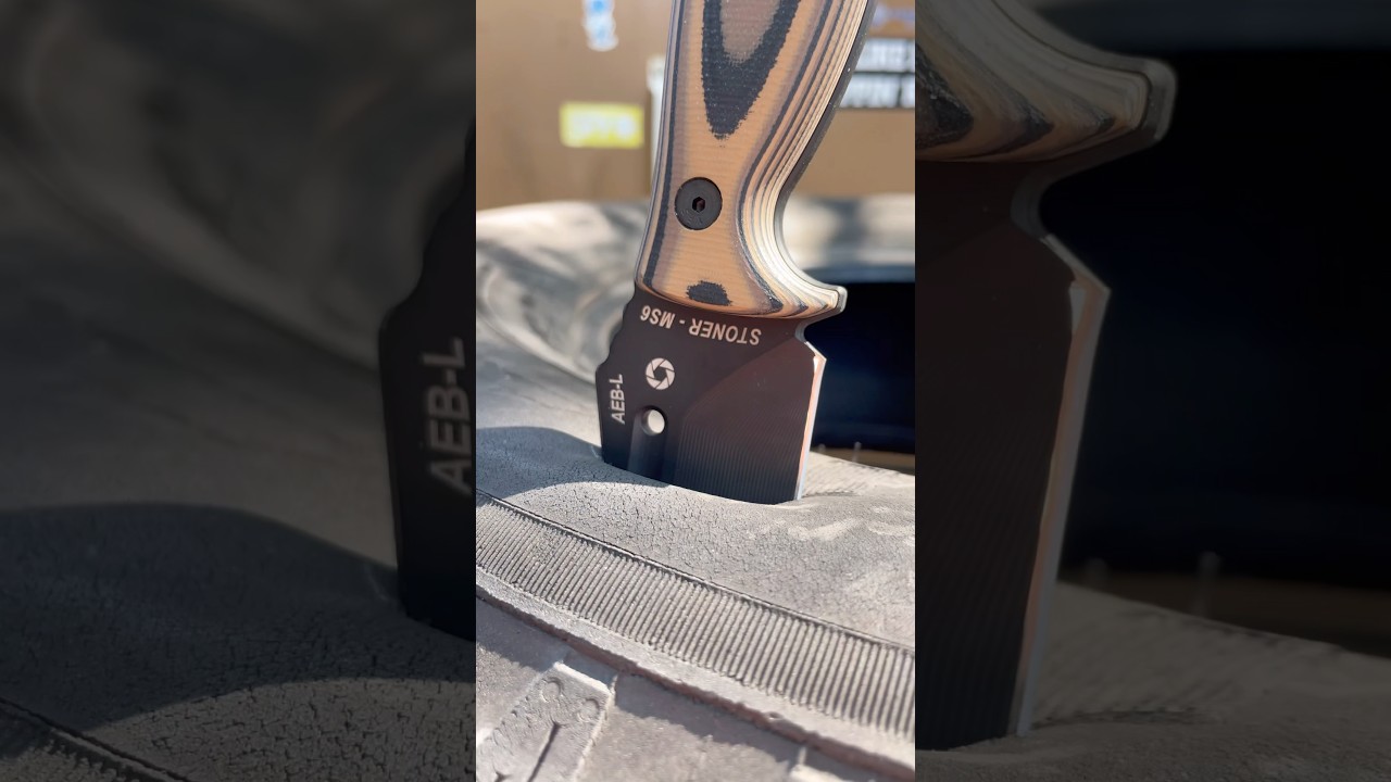 The @StonerCNC MS6 in AEB-L #shorts #knifestuffwedo #combatknife #edc #fixedblade