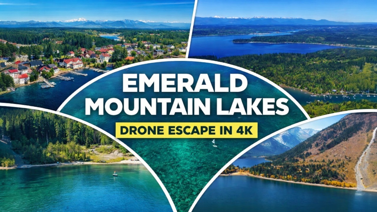 Sky Over Emerald Waters | Cinematic Drone Journey Across Mountain Lakes & Hidden Forest Shores (4K)
