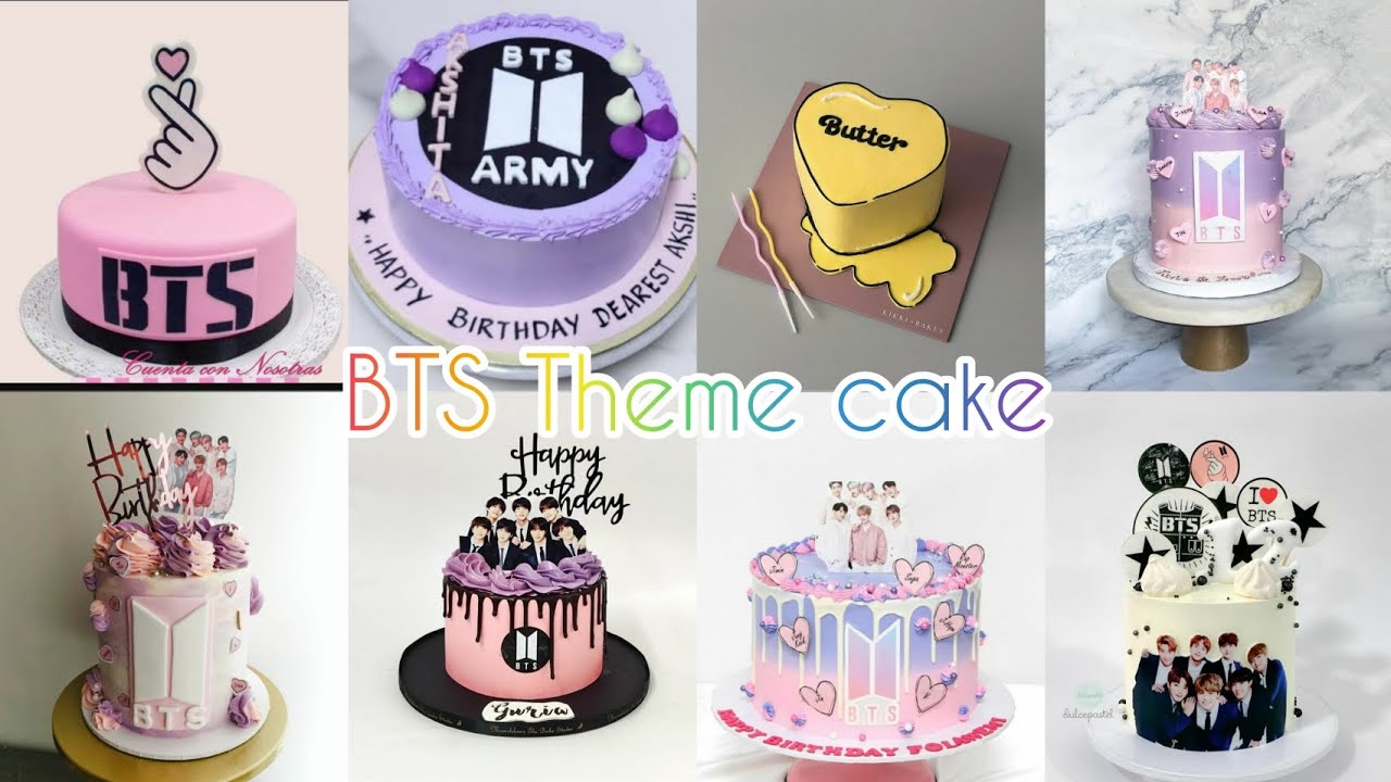BTS Theme Cake decoration ideas || How to decorate BTS theme cakes