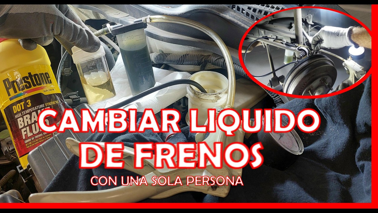 Como cambiar el liquido de frenos del auto con una sola persona (todos los detalles)