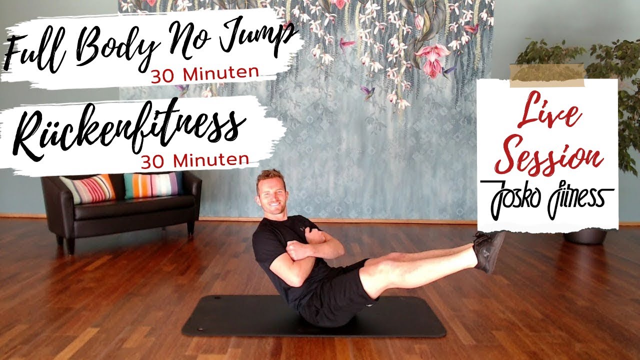 Full Body NO Jumps Workout und Rückenfitness mit Stefan LIVE @ JOSKO FITNESS