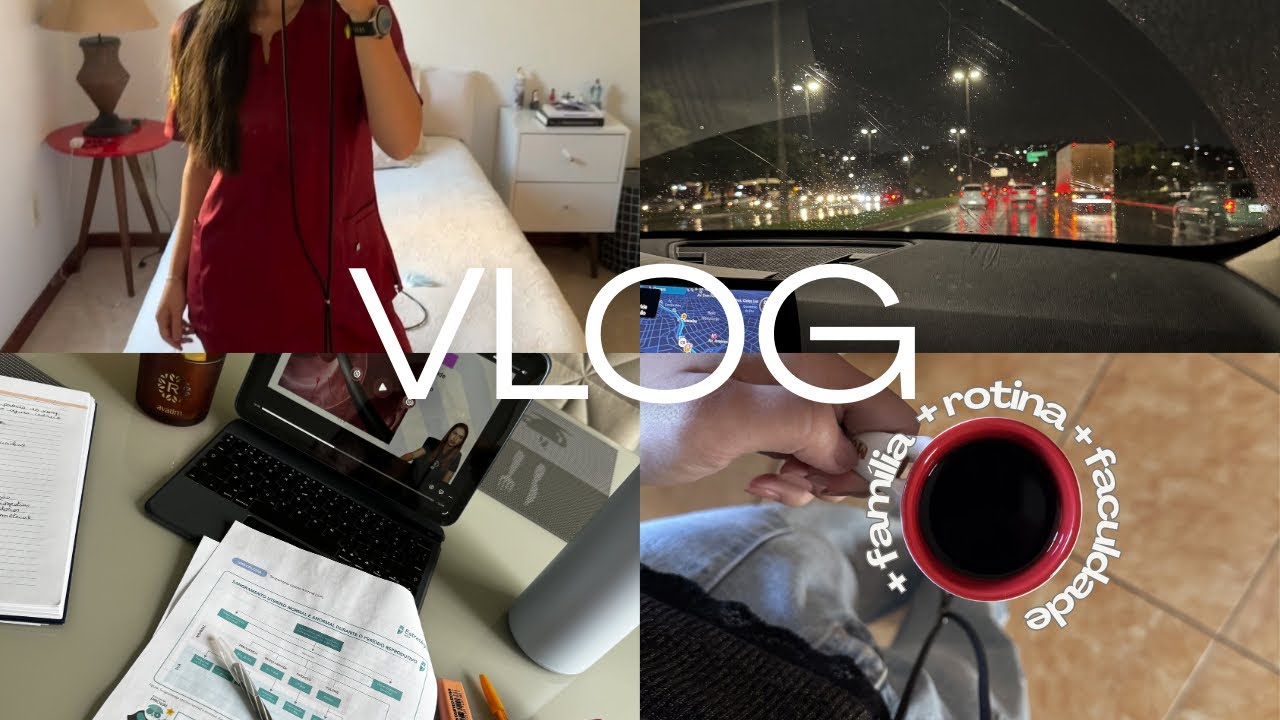VLOG - Rotina real de uma estudante de medicina, família, provas | primeiro vlog do canal!