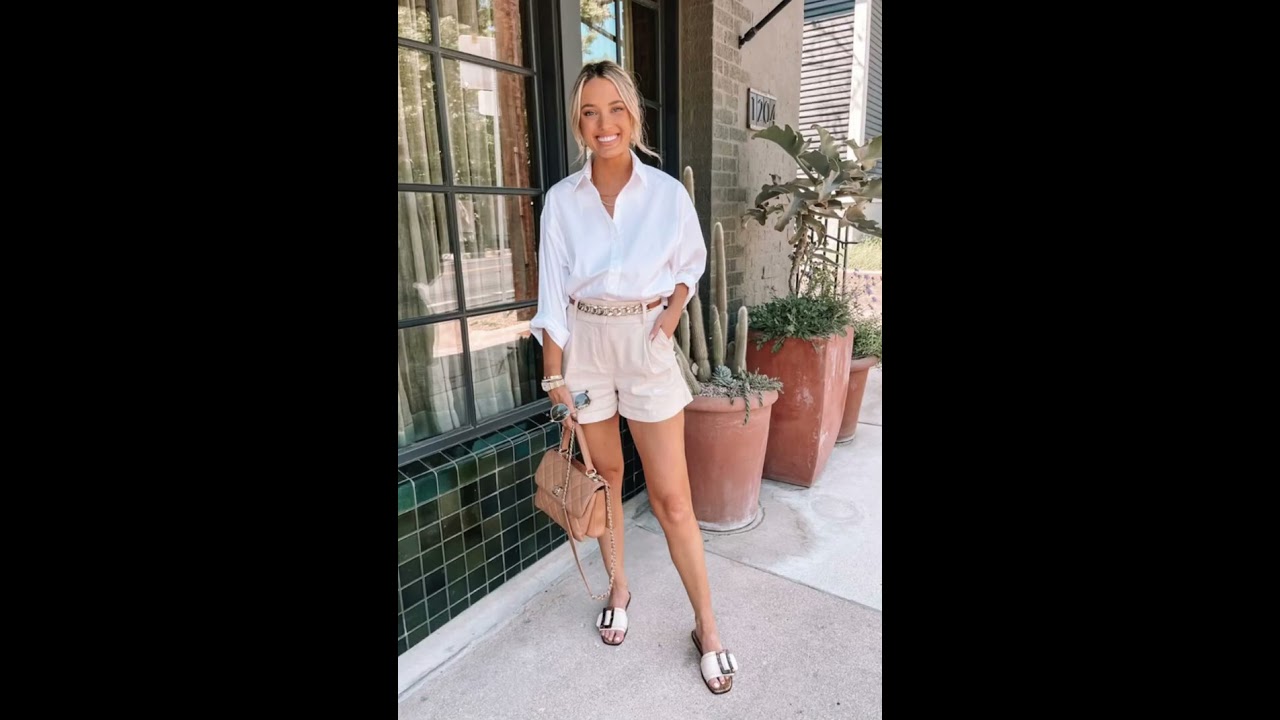 Looks neutros e elegantes para o ver&atilde;o! #shorts #looksneutros #linho #seda #algod&atilde;o #ver&atilde;o #elegante