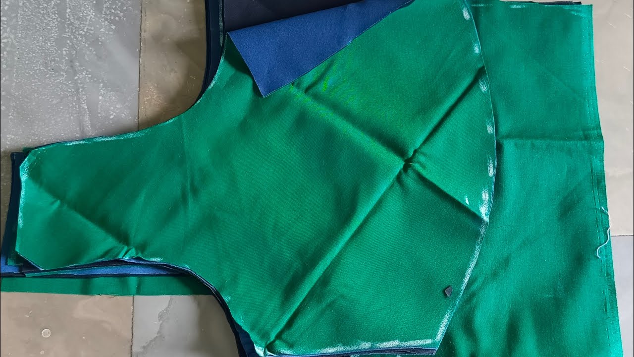 Perfect cross cut blouse cutting 