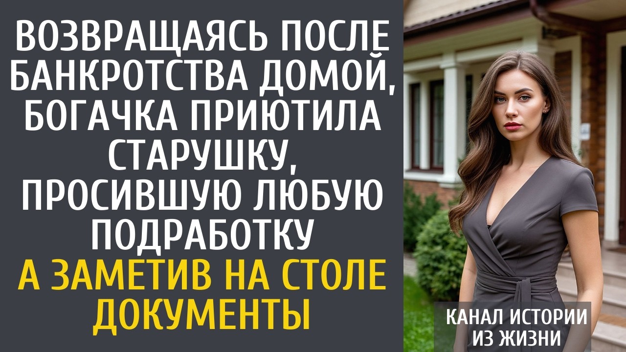 Возвращаясь после банкротства домой, богачка приютила старушку, просившую любую подработку&hellip;