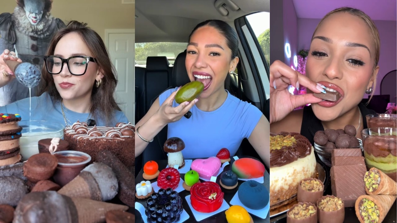 SWEET TREATS MUKBANG COMPILATION | CHOCOLATE CAKE, ICE CREAM, COOKIES (TIKTOK COMPILATION)