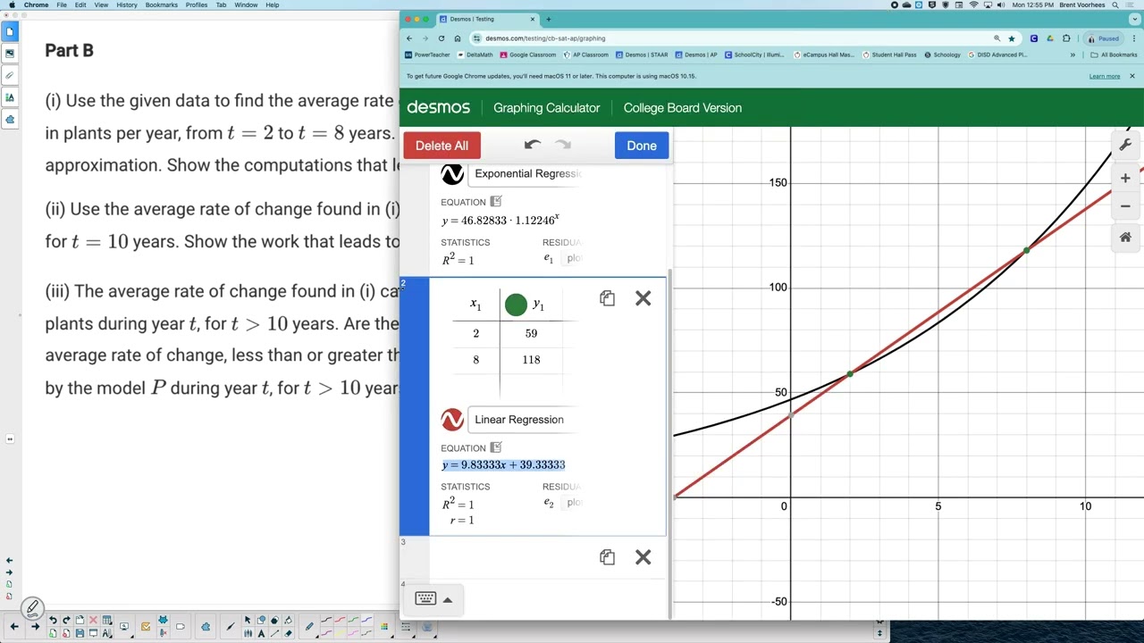 Unit 2 Test 1 Example 7: Free Response Prep