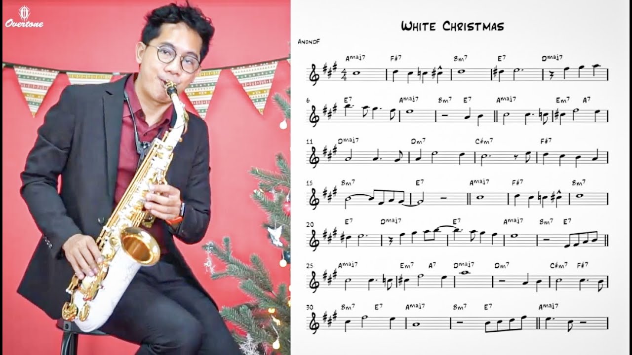 White Christmas (easy solo) for saxophone