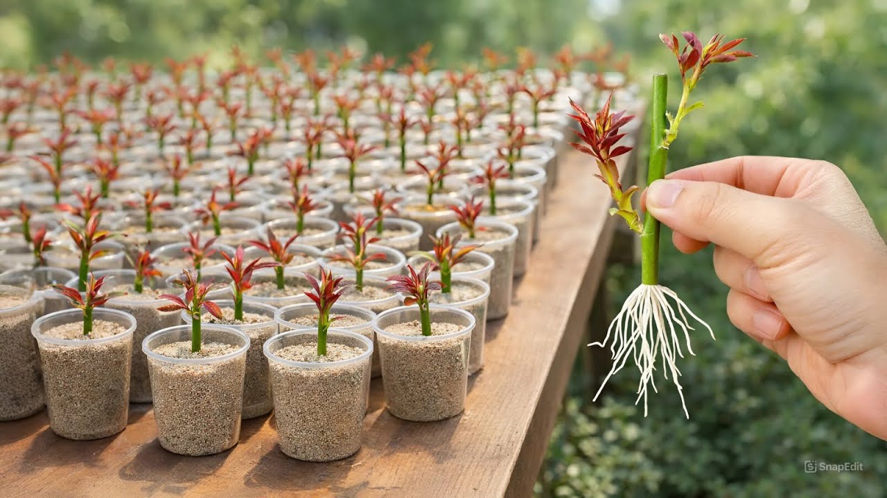 The Secret to Propagating Roses by Cutting: No Rooting Stimulants Needed, Just Sand and Water