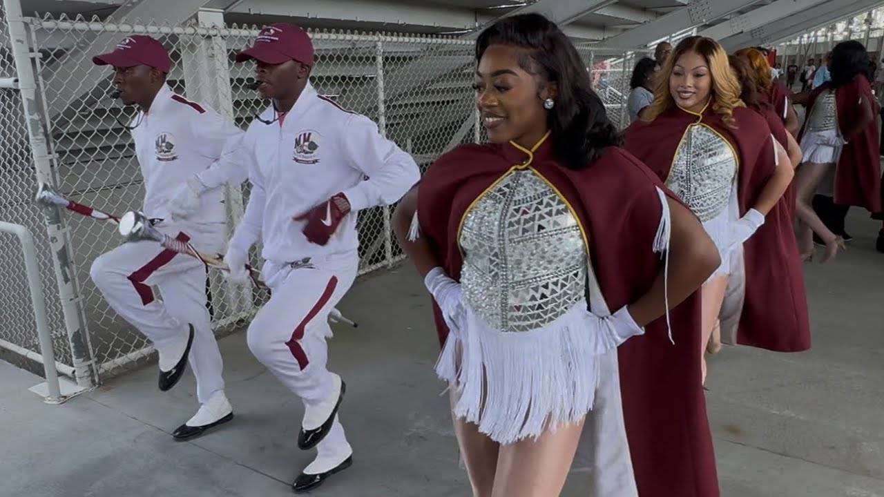 Alabama A&M Marching In - Gulf Coast Challenge 2025 AAMU vs Jackson State