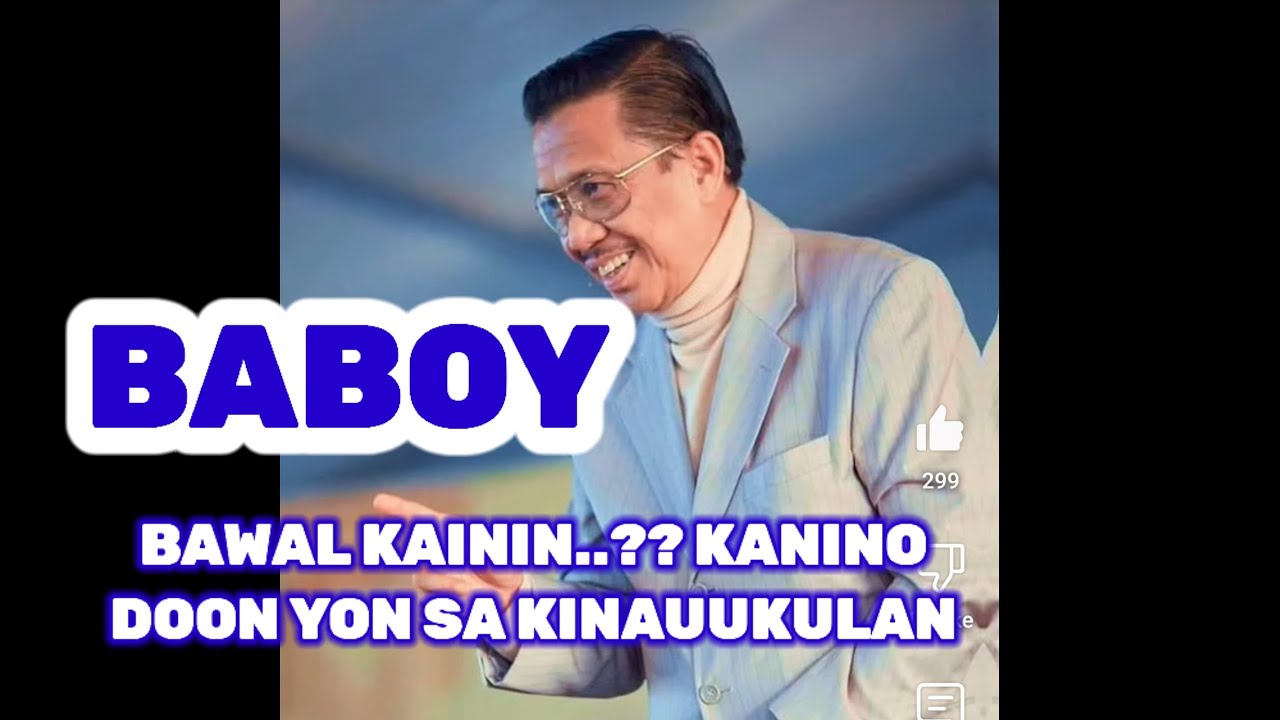 DATI BAWAL ANG BABOY KAININ BAKIT NGAYON MARAMING KUMAKAIN, DIBA MAY PARUSA..?