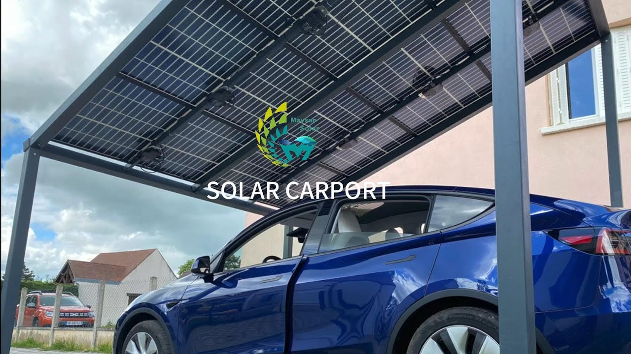 🌞 16m&sup2; Solar Carport in France | Powered by Maysun Solar Panels