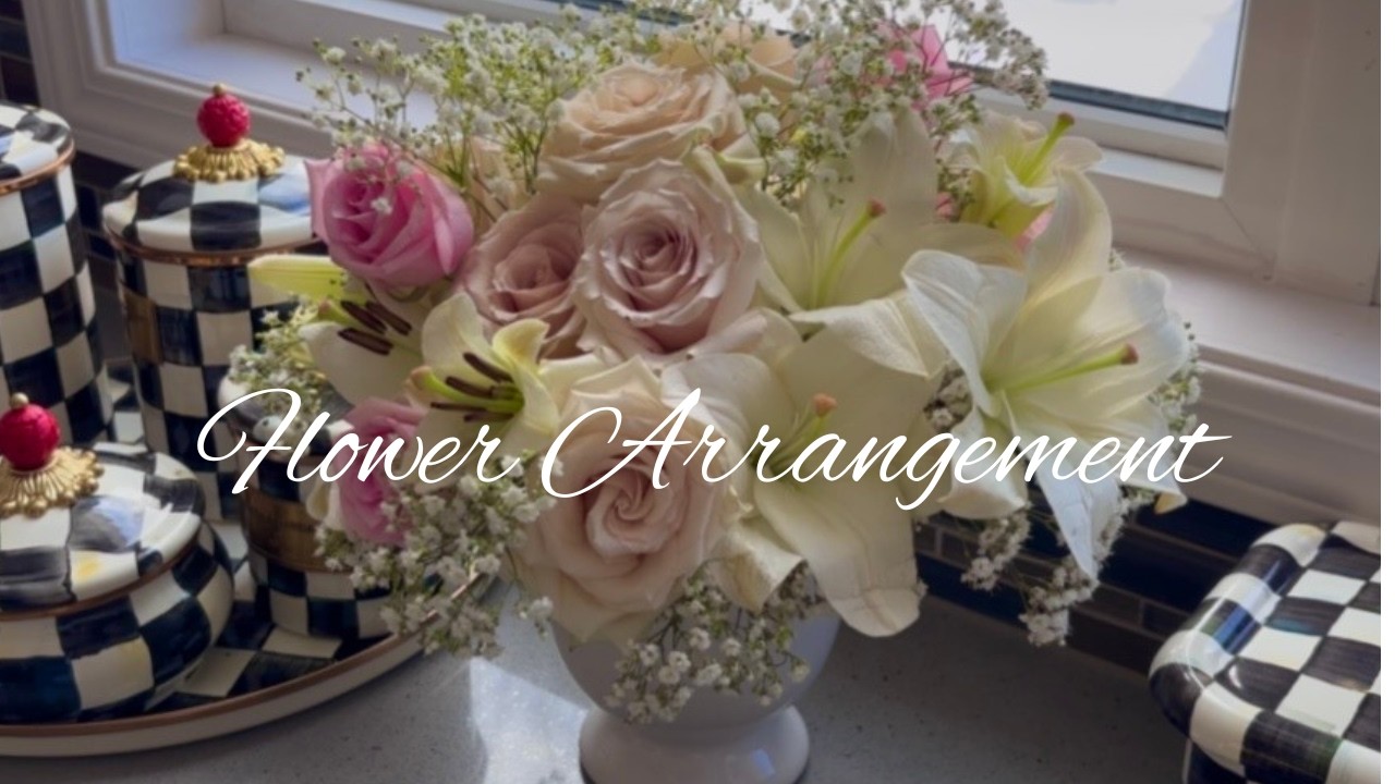 Flower Arrangement! Pink and whites!