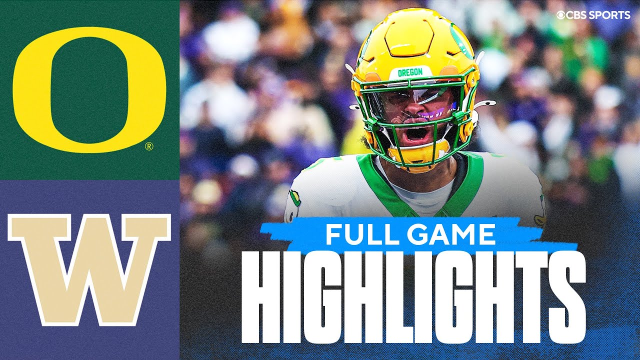 No. 6 Oregon Ducks vs Washington Huskies | Full Game Highlights