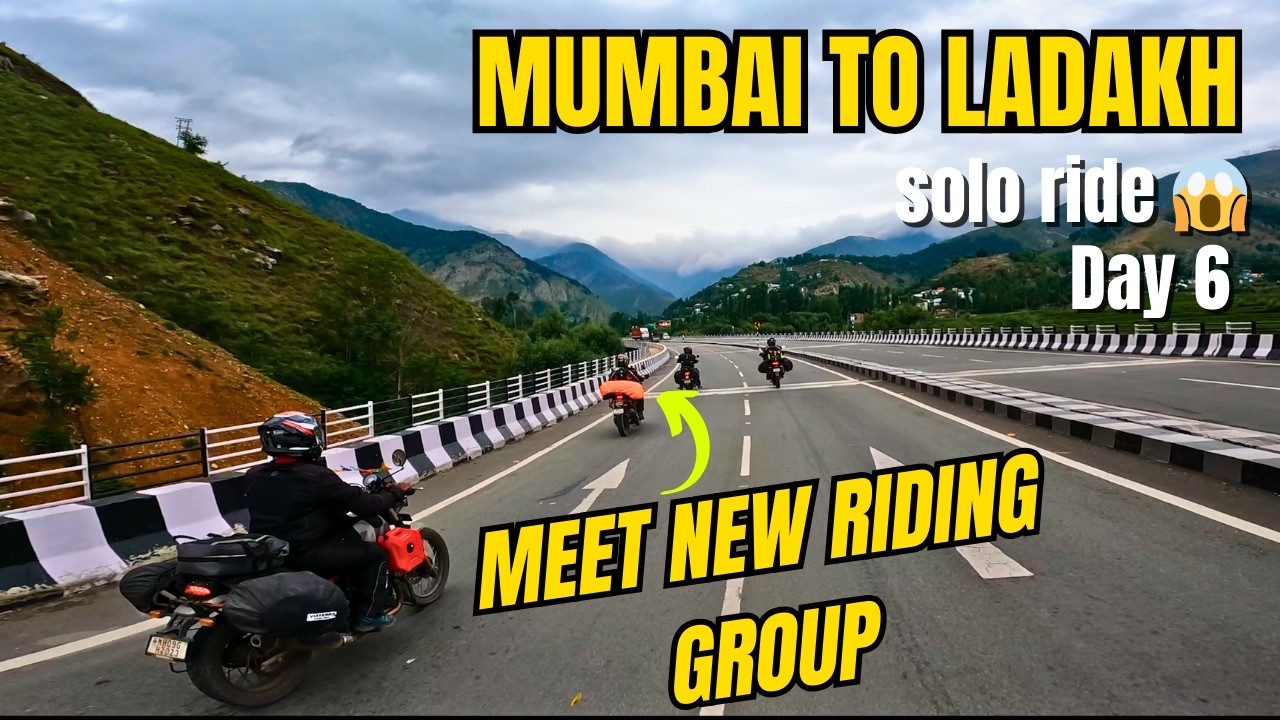New Riding Group Patnitop to Sonamarg | MUMBAI TO LADAKH SOLO DAY 6 | Xpulse 200 Ladakh Ride 2024