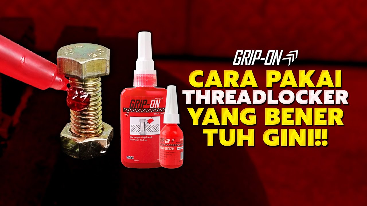 TEST KEKUATAN & CARA PAKAI LEM BAUT MERAH! PERMANEN TAPI MASIH BISA DIBUKA! GRIP ON THREAD LOCKER