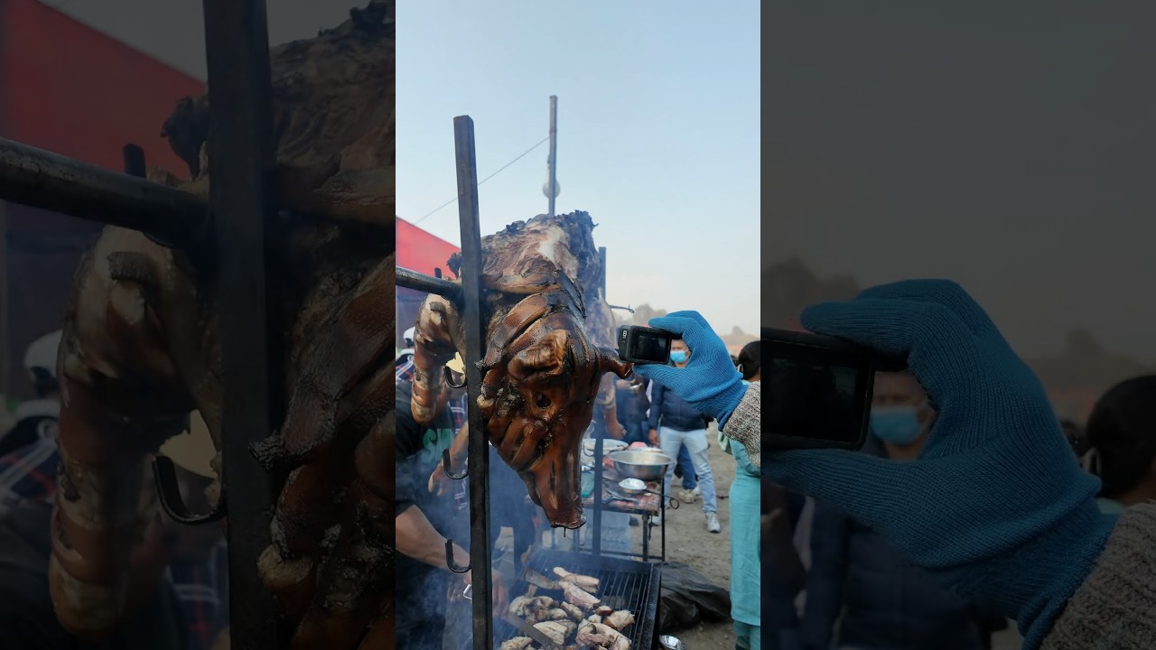 mini food vlog trying badel on Maghe sankranti at tudikhel
