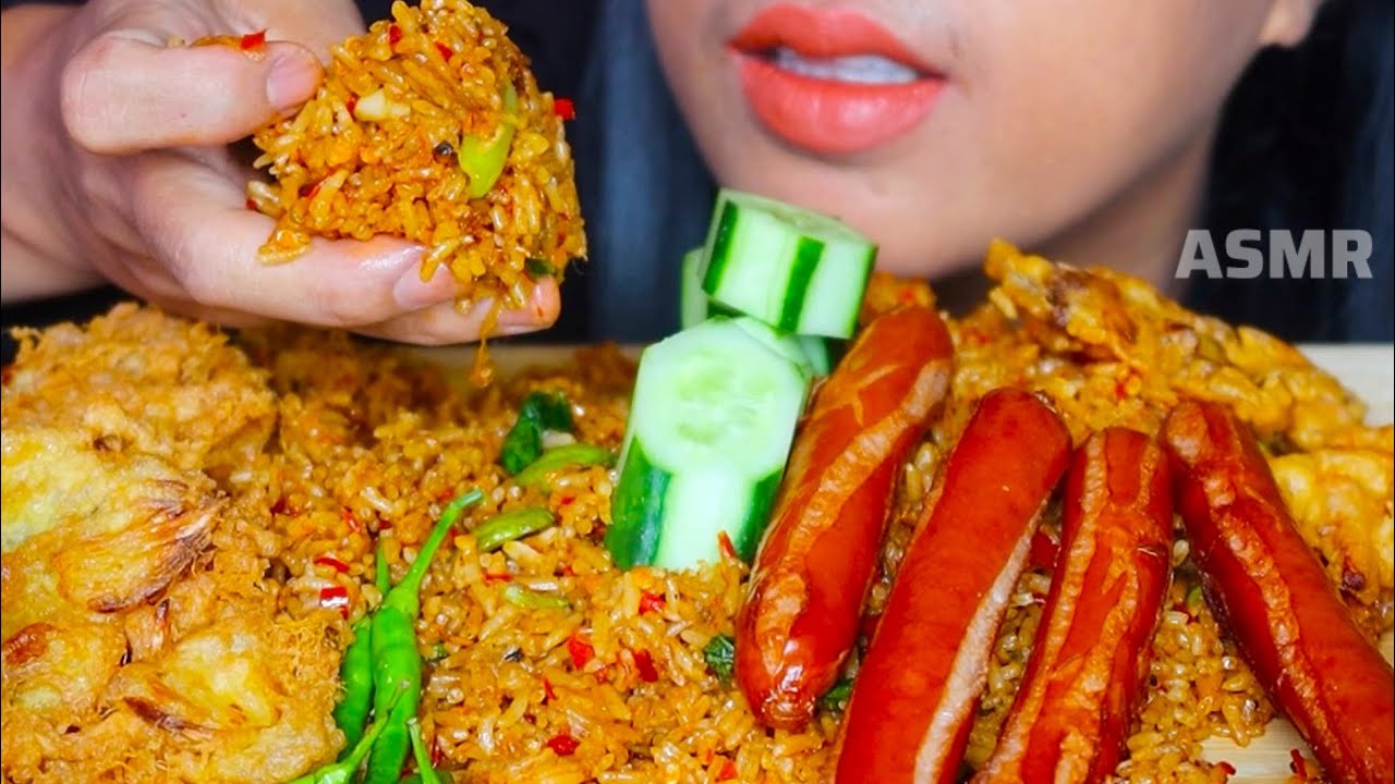 ASMR NASI GORENG ||INDONESIA EATING ||ASMR VIDEO CHANNEL #ASMR #asmrsounds #asmrvideo #nasigoreng 