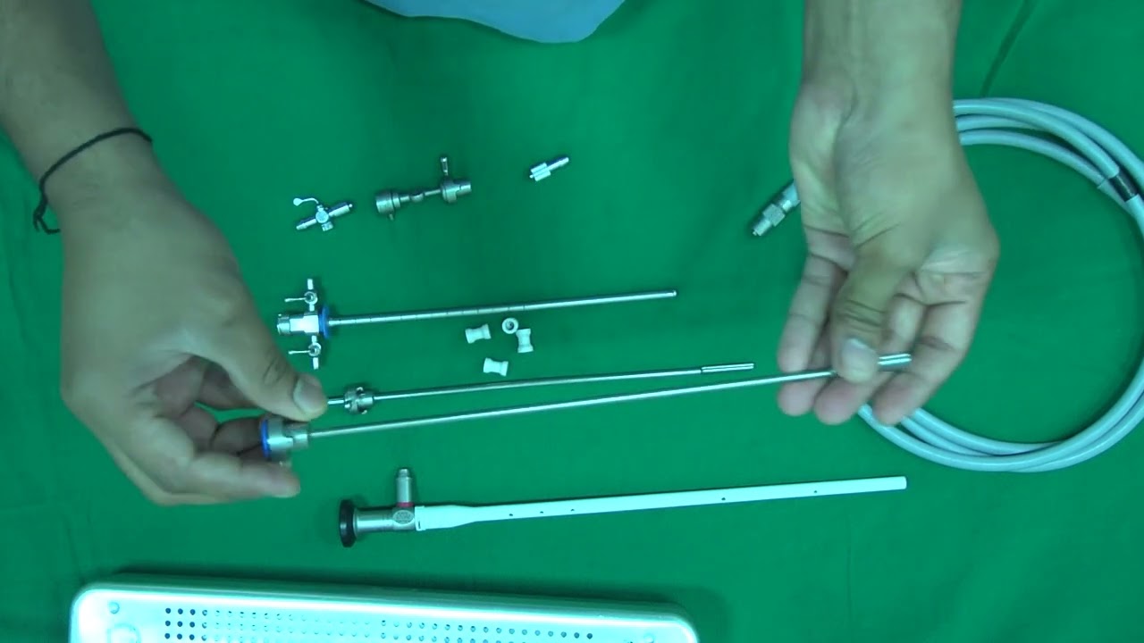 How to assemble 22 Fr Rigid Cystoscope for Rigid cystoscopy Procedure   Part 1