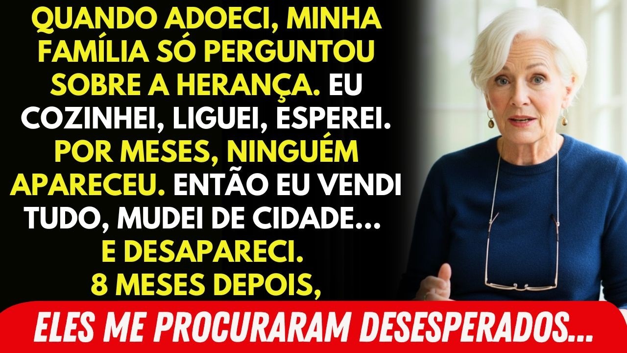 Adoeci E Minha Família Só Perguntou Sobre A Herança. Então Vendi Tudo E Desapareci. 8 Meses...