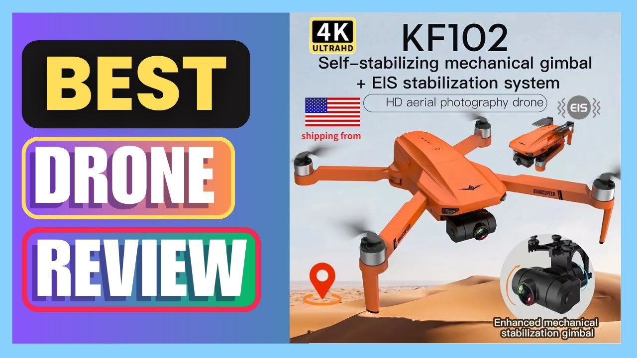 Best KF102 4K HD GPS Drone with Dual Camera