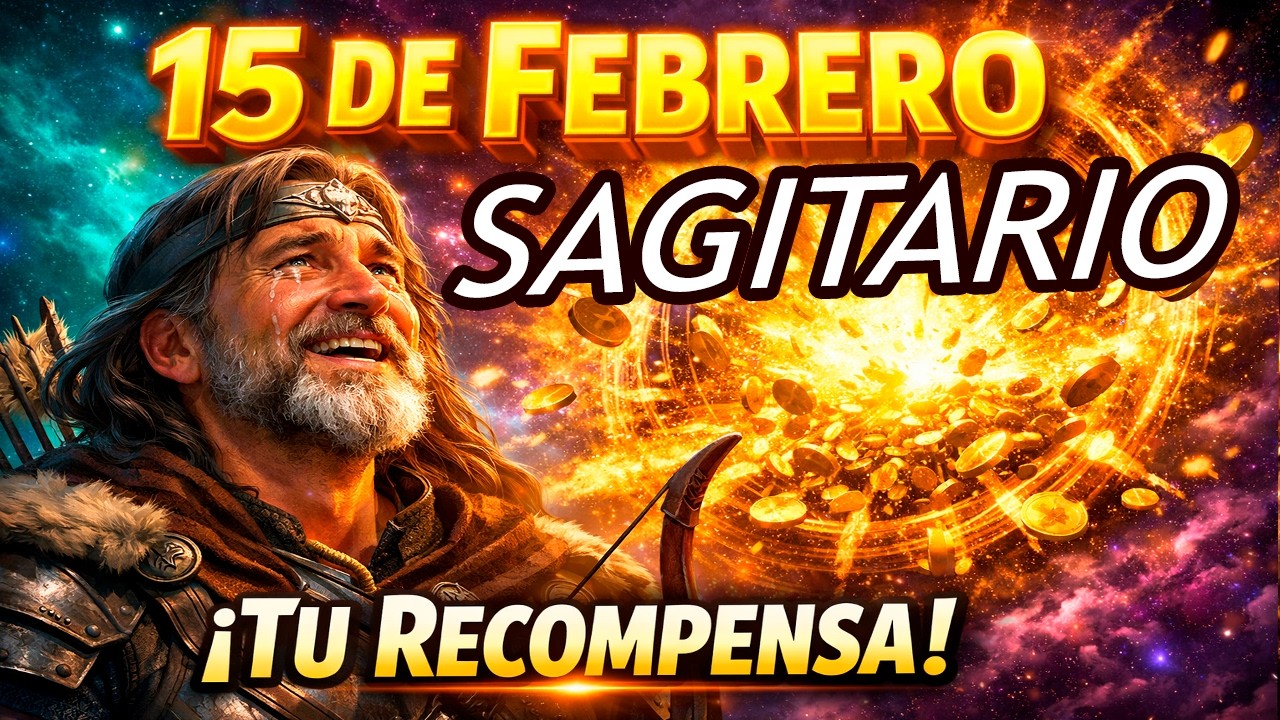 SAGITARIO: el 15 DE FEBRERO un 