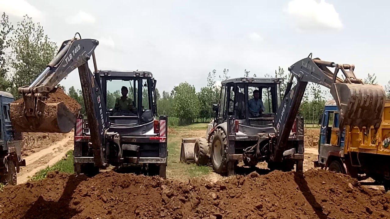 Terex vs Terex loading jcb vs mahindra earth Master