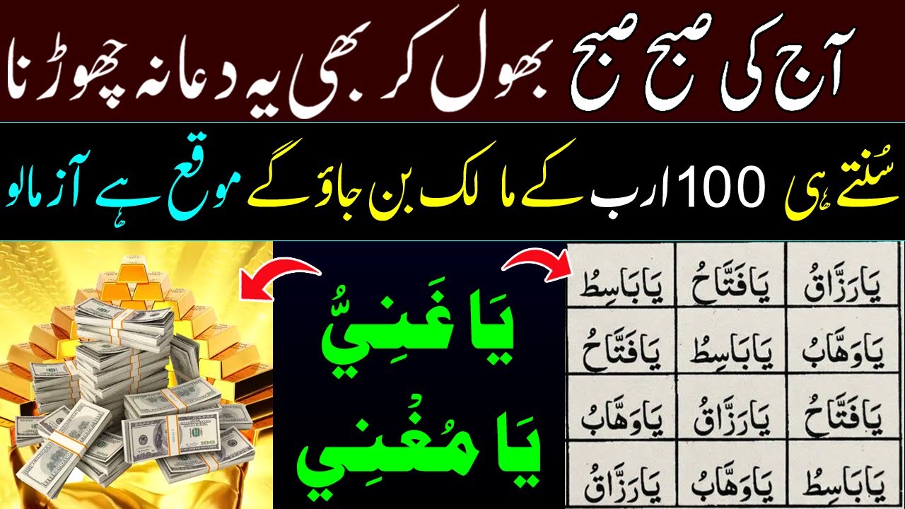Islamic Zikr For Rizq | Ya Ghani Ya Mughni & Tawakkul On Allah Islamic Reminder For Rizq, Sabr
