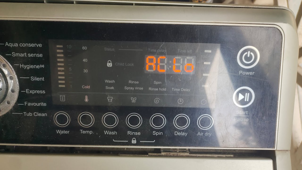 ( ACLO ) ERROR IFb top load washing machine