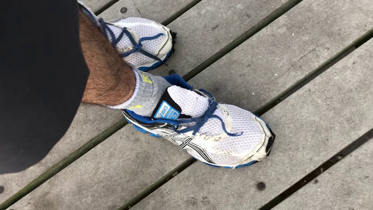 Lacing Up My Old Trashed ASICS Gel-Cumulus 15 Running Shoes For My Morning Walk