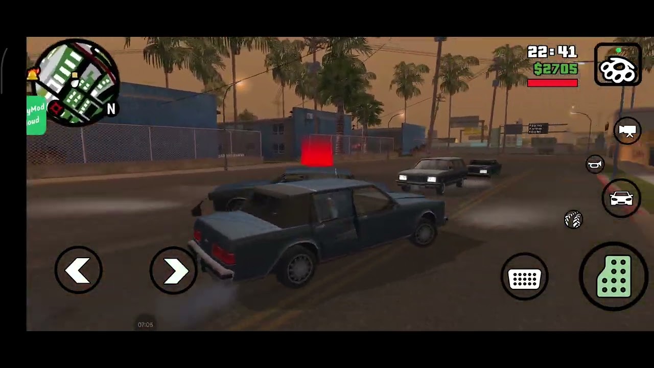 GTA san andereans oynadim görev yaptim