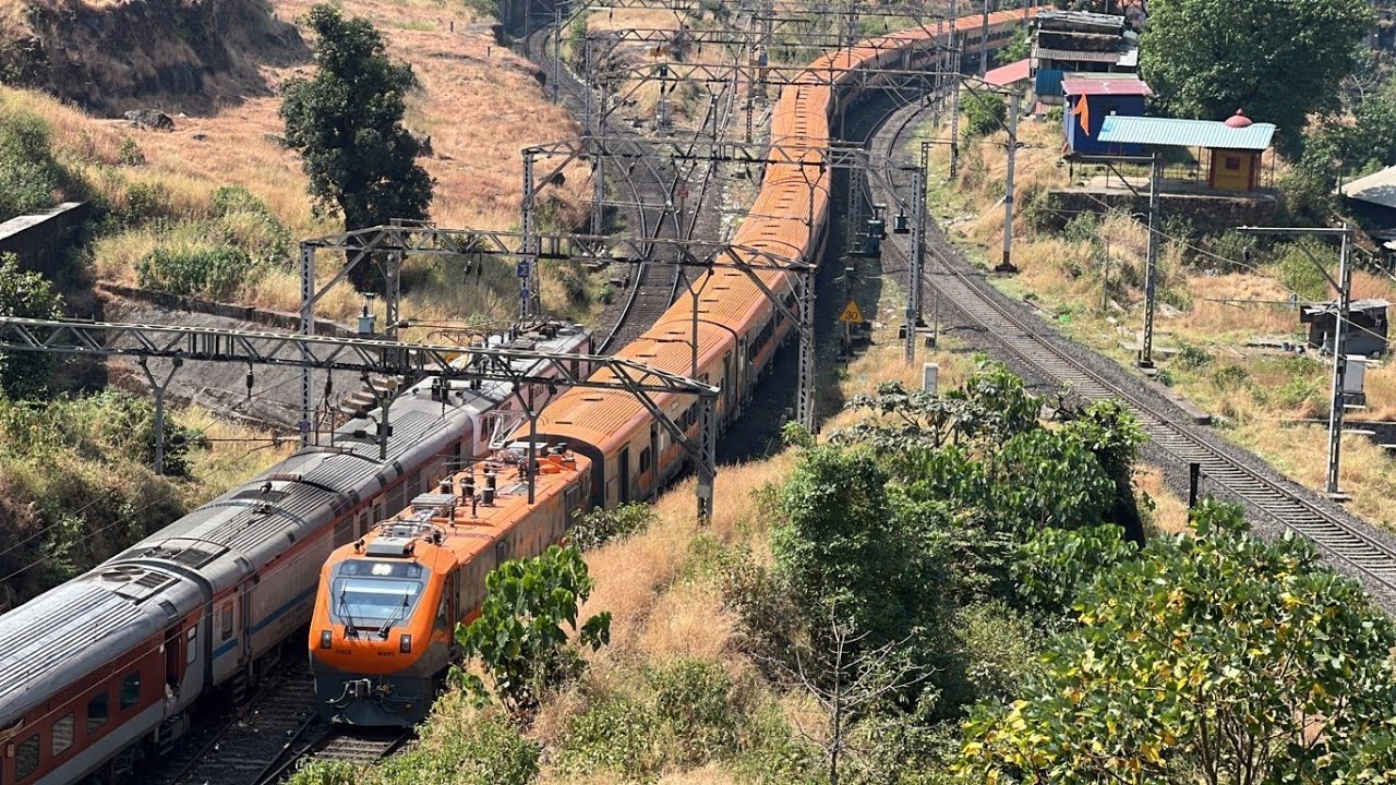 India's First Vande Sadharan Express Train | 1st Kasara - Igatpuri Thal Ghat Trials | Push Pull WAP5
