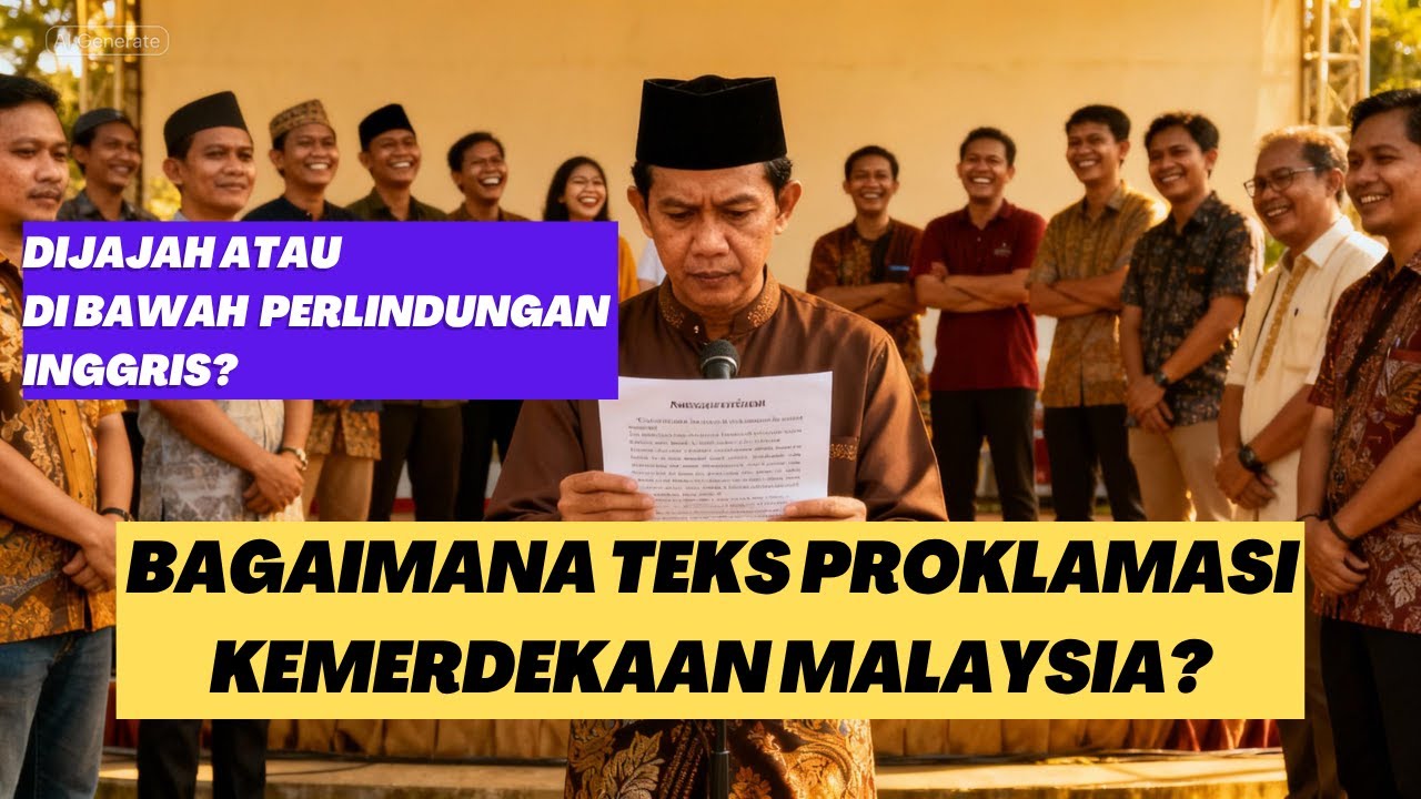 #58: Bagaimana teks proklamasi kemerdekaan Malaysia? Dijajah atau di bawah perlindungan Inggris?