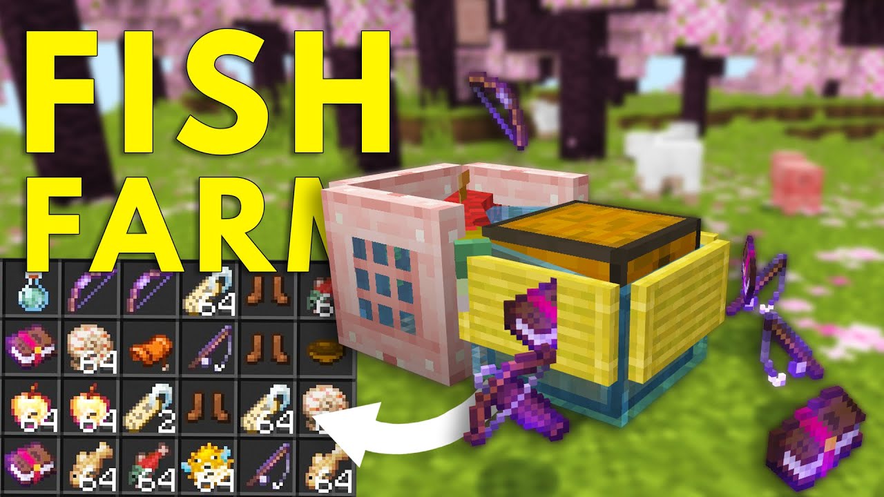 САМАЯ ПРОСТАЯ AFK-рыбная ферма для Minecraft 1.20.1! || Bedrock и Java || Опыт, добыча и рыба ||