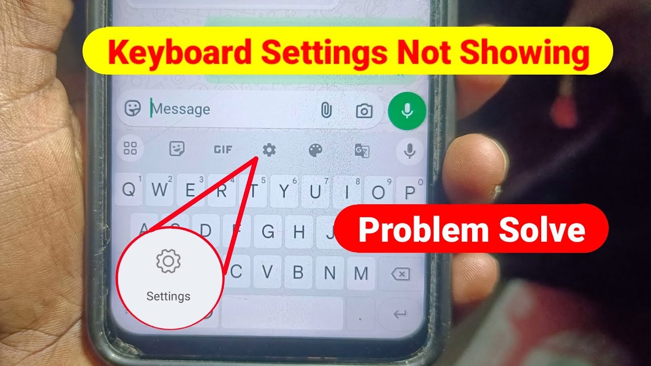 Keyboard me setting ka option kaise laye | keyboard me setting ka option nahi aa raha hai